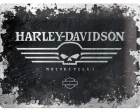 Köp 3D Metallskylt Harley-Davidson Skull Logo 15x20