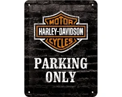 Köp 3D Metallskylt Harley-Davidson Parking Only 15x20