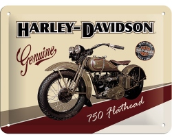 Köp 3D Metallskylt Harley-Davidson Flathead 15x20