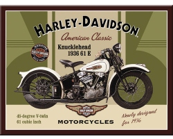 Köp Magnet Harley Davidson - Knucklehead 1936