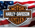 Köp Magnet Harley Davidson - USA Flag