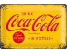 Köp 3D Metallskylt Coca Cola - Yellow Logo 20x30