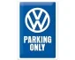 3D Metallskylt VW - Parking Only 20x30