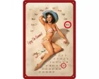 Köp 3D Metallskylt Pin Up - Kalender Enjoy 20x30