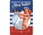 Köp 3D Metallskylt Pin Up - Ahoy Sailor 20x30