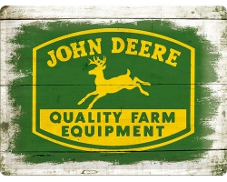 Köp 3D Metallskylt John Deere - Equipment 30x40