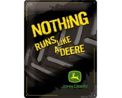 Köp 3D Metallskylt John Deere - Nothing 30x40