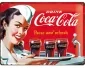 3D Metallskylt Coca Cola - Waitress 30x40