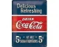 3D Metallskylt Coca Cola - Delicious 30x40
