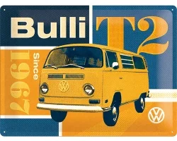 Köp 3D Metallskylt VW - T2 Bulli 30x40