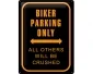 3D Metallskylt Best Garage - Biker Parking 30x40