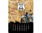 3D Metallskylt Route 66 - Kalender Bike 30x40