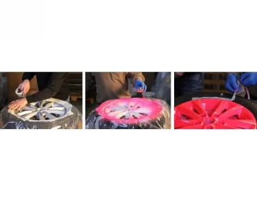 Rubber Comp, Maston Sprayplast - Röd