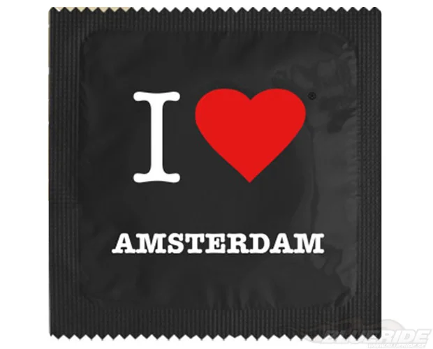 Köp Kondom - I Love Amsterdam Svart Köp Kondom - I Love Amsterdam Svart