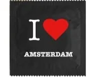 Köp Kondom - I Love Amsterdam Svart