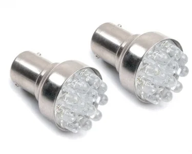LED Glödlampa BA15d 12-LED Blå