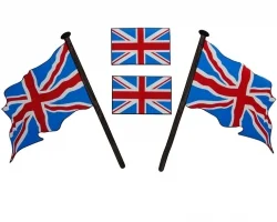 Köp Flaggdekal - Engelska Flaggan