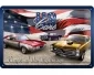 3D Metallskylt US Cars 20x30