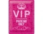 3D Metallskylt VIP Parking Only - Rosa 30x40
