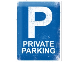Köp 3D Metallskylt Private Parking 30x40