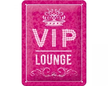 Köp 3D Metallskylt VIP Lounge - Rosa 15x20 3D Metallskylt VIP Lounge - Rosa 15x20