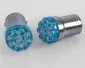 LED Glödlampa BA15s 9-LED Blå