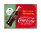 Metall-Vykort Coca-Cola Delicious