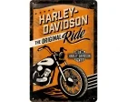 Köp 3D Metallskylt Harley-Davidson Original Orange 20x30