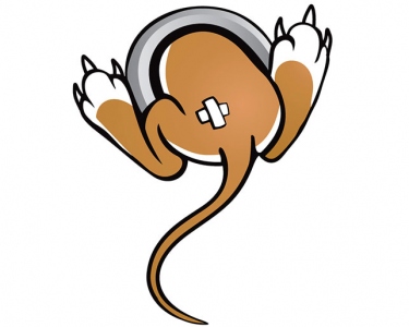 Köp Mouse in a Hole - Dekal