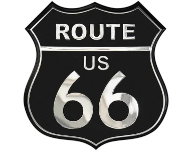Route 66 - Metal Emblem