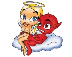 Köp Angel and Devil II - Dekal