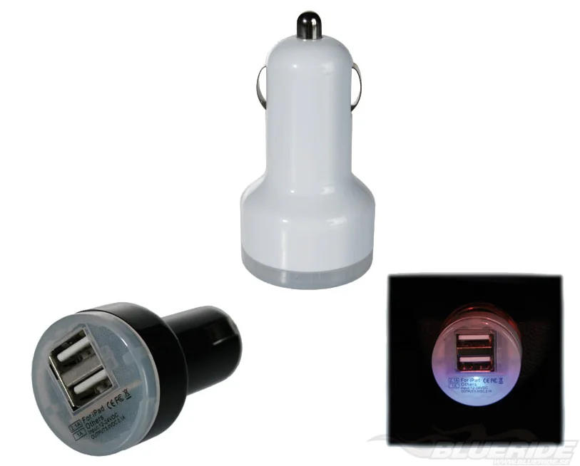 Köp USB Adapter för Cigguttag - Dual Köp USB Adapter för Cigguttag - Dual