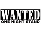 Köp Dekal - Wanted one night... - II