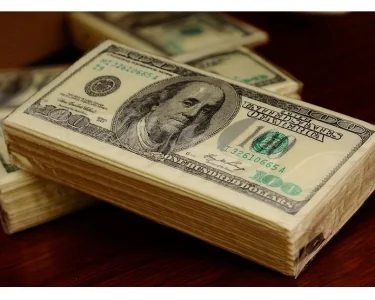 Servett 100-dollarsedel Liten