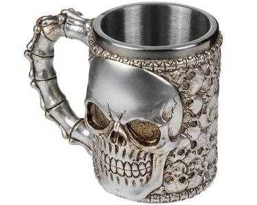 Köp Mugg Silver Skull & Skulls Mugg Silver Skull & Skulls