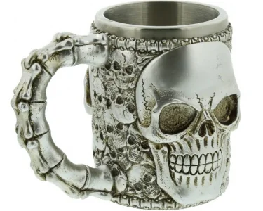 Köp Mugg Silver Skull & Skulls Mugg Silver Skull & Skulls