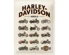 Köp 3D Metallskylt Harley-Davidson Model Chart 30x40