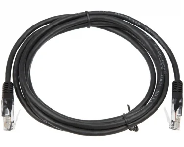 Nätverkskabel RJ45 - RJ45, 3 m, Svart