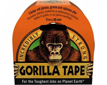 Vävtejp Gorilla, Svart 11 meter