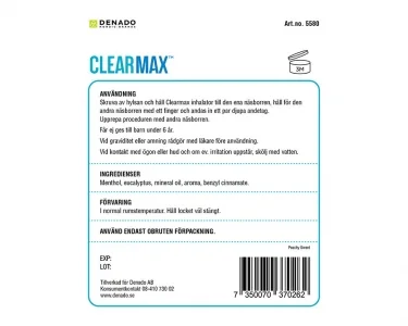 ClearMax Inhalator Scents Peachy Sweet