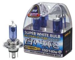 Glödlampor - Super White 4000K H4 