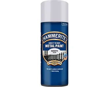 Hammerite Slätlack Spray Silver 400ml