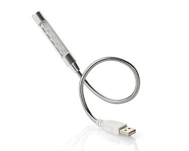 Flexibel USB LED-Lampa, Blå Flexibel USB LED-Lampa