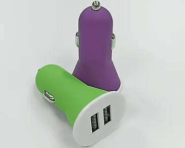 USB Adapter för Cigguttag, Polaroid Dual Cone USB Adapter för Cigguttag, Polaroid Dual Cone