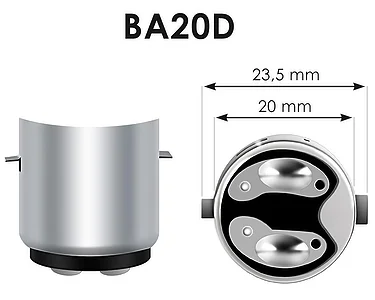 Köp Scooter Glödlampa Xenon BA20d 35/35W Blå Scooter Glödlampa Xenon BA20d 35/35W Blå