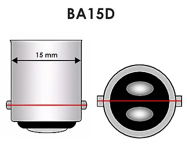 LED Glödlampa BA15d 12-LED Blå