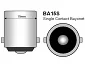 LED Glödlampa BA15s 9-LED Röd
