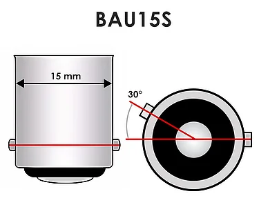 Glödlampa 21w Krom - BAU15S
