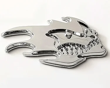 Emblem CarLogo - Flaming Skull