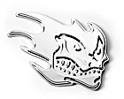 Emblem CarLogo - Flaming Skull